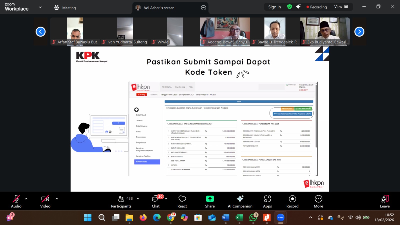 Rapat Percepatan Pelaporan LHKPN Tahun 2025