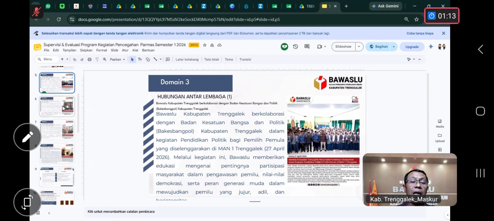 Evaluasi Program Semester 1