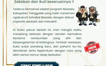 Pemberitahuan Tadarus Demokrasi